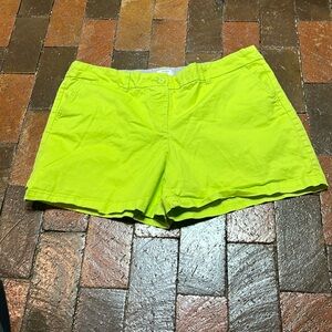 Crown & Ivy shorts size 16 lime green 5” inseam